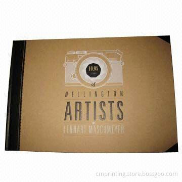 Coffee Table Hardcover Book Printing, Cover is Kraft Paper, Black & White Printing, Embossed